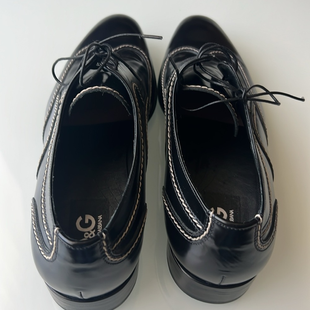 Dolce and Gabbana D&G Tuxedo Patent Leather Shoes - Mens 45 - Picture 5 of 14